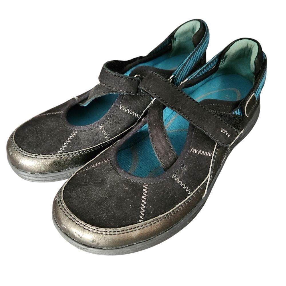 Aravon by New Balance Womens Briana Slip-on Leather Mary Jane Casual Shoes 6B - Picture 1 of 11
